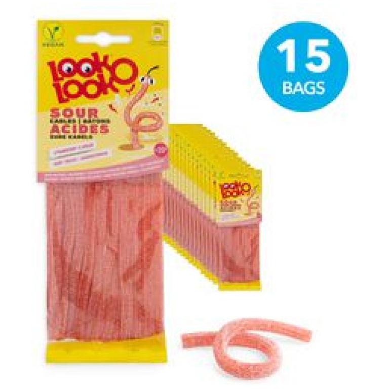 LOOK-O-LOOK ZURE CABEL FRAISE CANDY 90G*15 BAGS