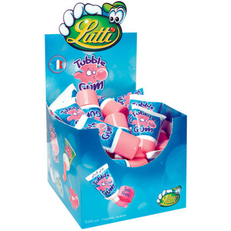 LUTTI TUBBLE GUM TUTTI FRUTI 36 PCS