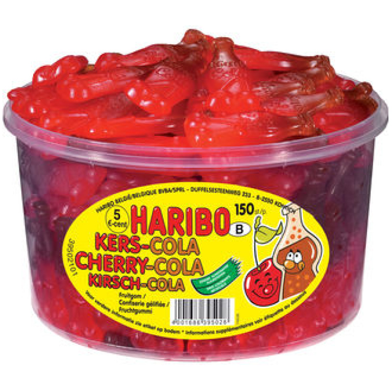 HARIBO CHERRY-COLA JALLY 150PCS BOX