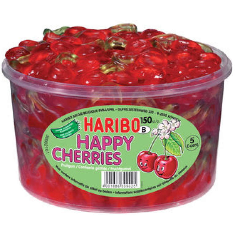 HARIBO HAPPY CHERY JELLY 150PCS BOX