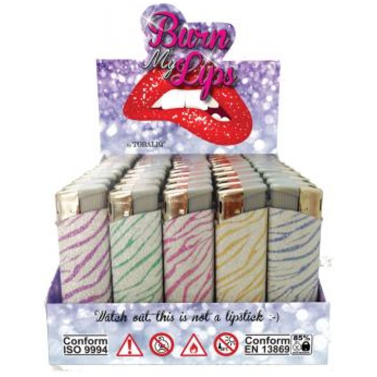 TOBALIQ B-M-L SAHARA ANIMAL GLITER LIGHTERS 50PCS