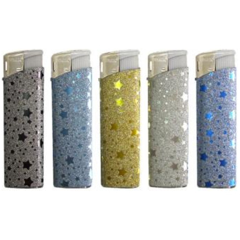 TOBALIQ B-M-L SMALL STAR GLI LIGHTERS 50PCS
