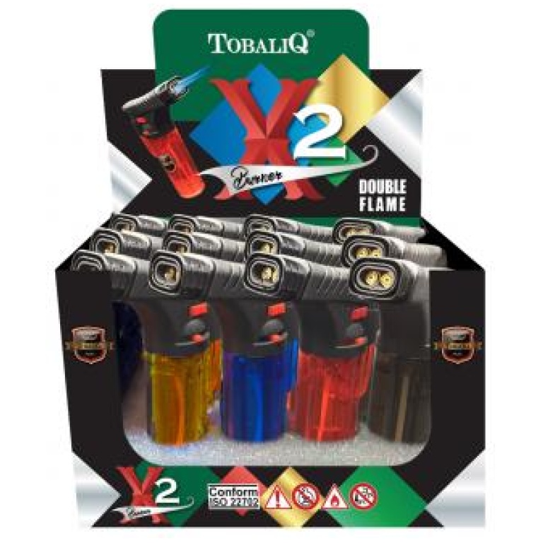 TOBALIQ DOUBLE FLAM X2 BURNER 12PCS