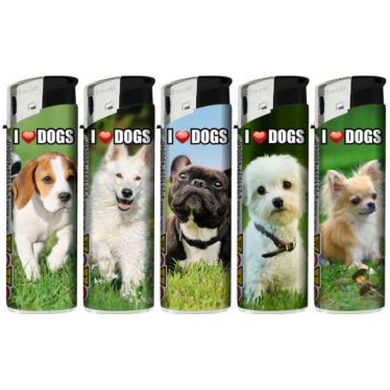 TOBALIQ I.LOVE.DOGS LIGHTERS 50PCS