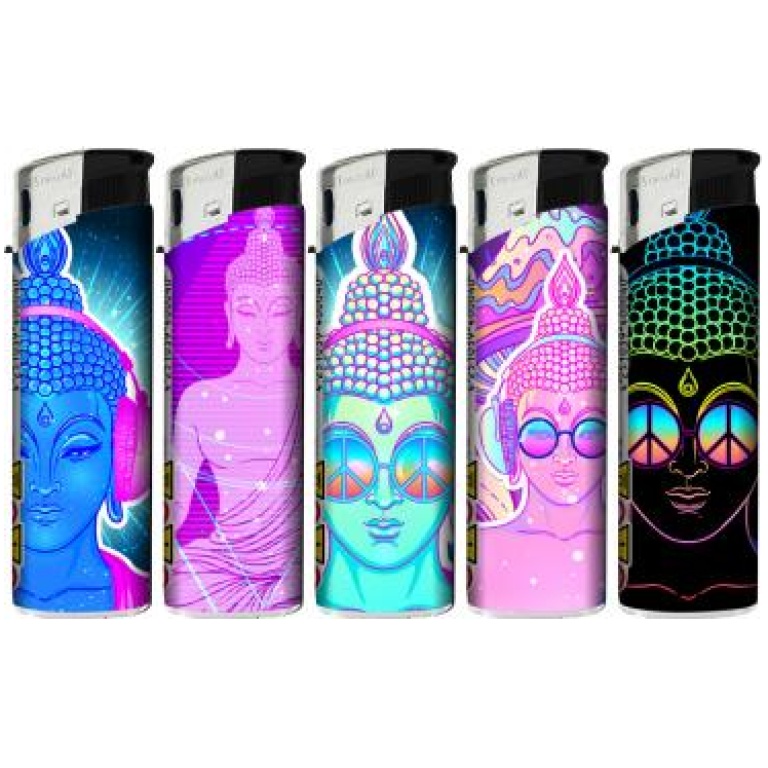 TOBALIQ COOL BUDDHA LIGHTERS 50PCS