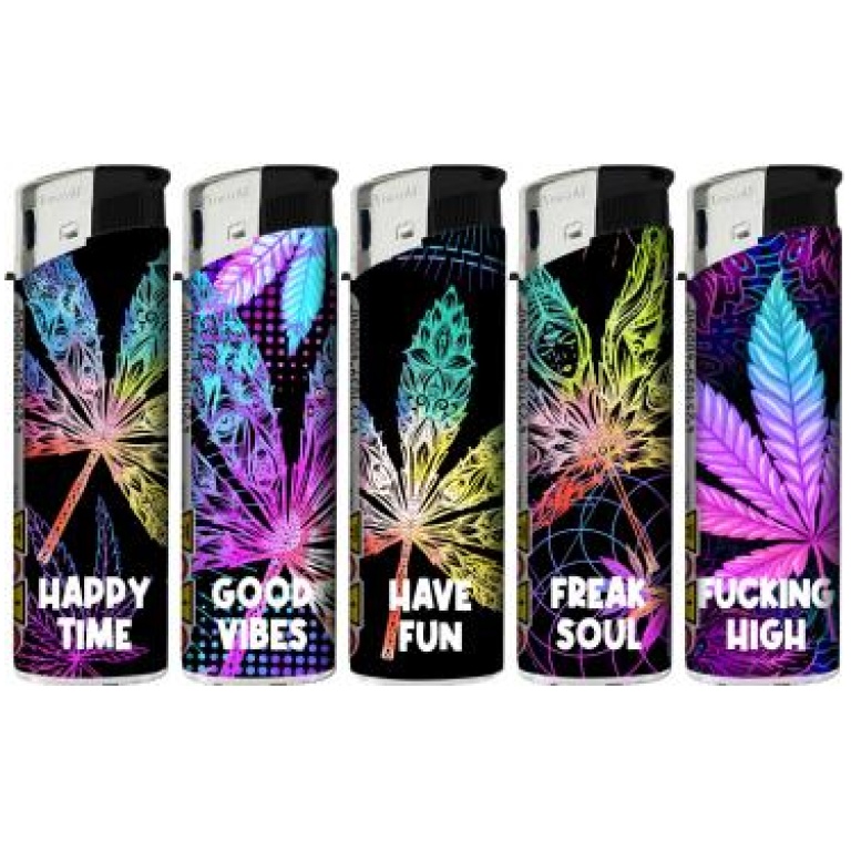 TOBALIQ HAPPY VIBES LIGHTERS 50PCS