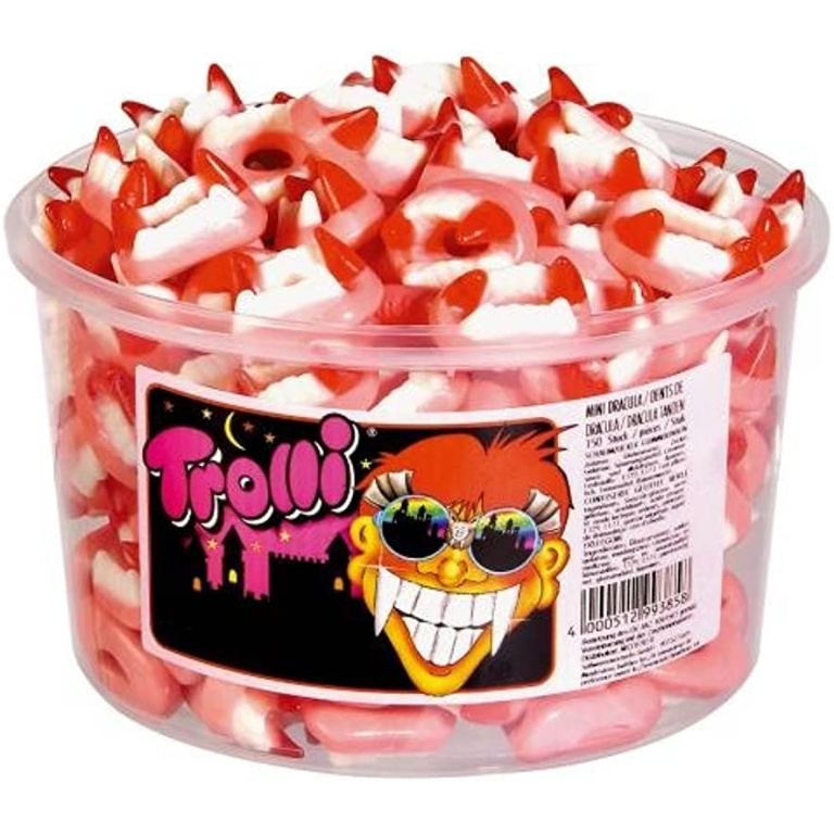 TROLLI DRACULA CANDY  150PCS BOX