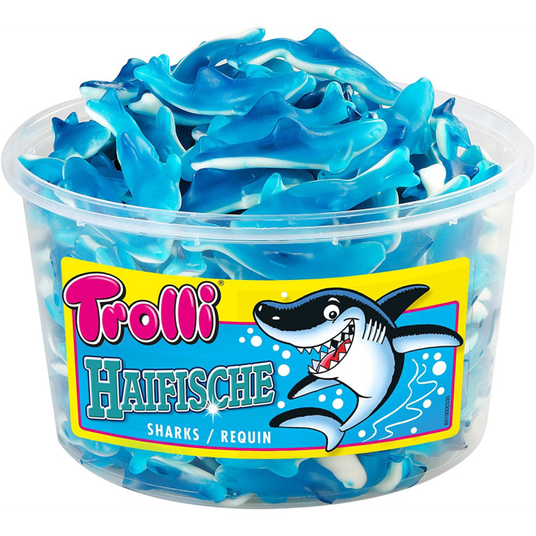TROLLI SHAARKS CANDY 150PCS BOX