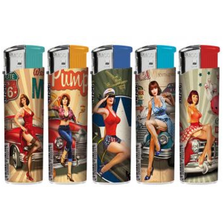 NASS PIN UP LADIES LIGHTERS 50PCS DP
