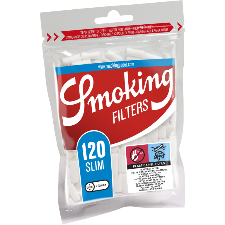 SMOKING FILTERS SLIM 120FT*30 BAGS