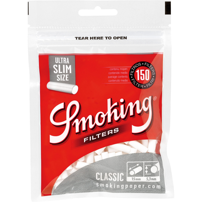 SMOKING U-SLIM FILTER 5.3MM 150FT*34BAGS