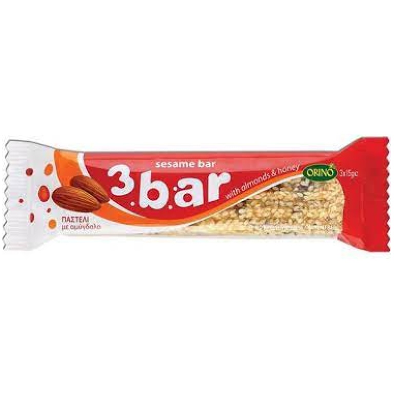 3-BAR 45G*20 SESAME+ALMOND BAR
