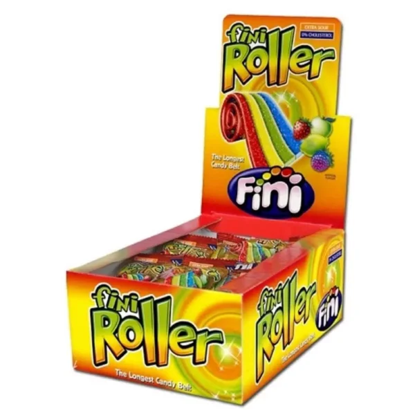 FINI ROLLER E-SOUR CANDY BELT 40PCS