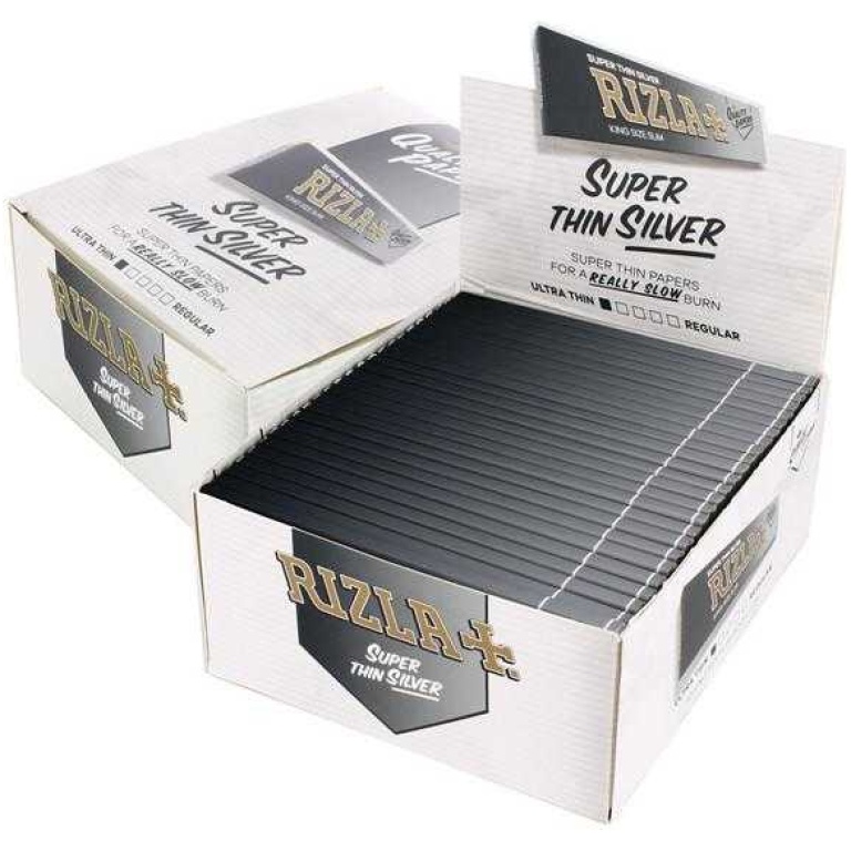 RIZLA+ SILVER KS SLIM R-PAPER 50 BOK