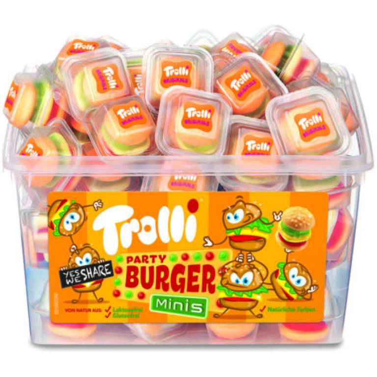 TROLLI MINI BURGER PARTY 60PCS BOX