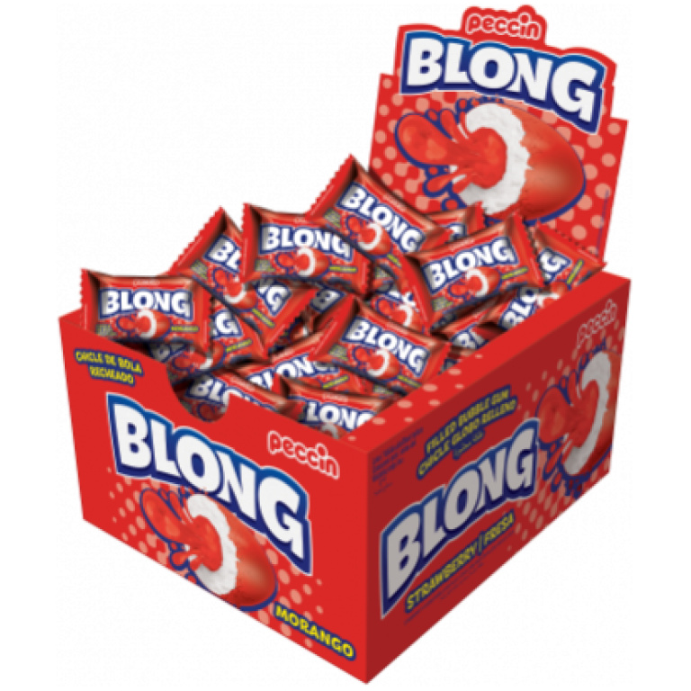 BLONG MORANGO BUBBLE GUM 40PCS