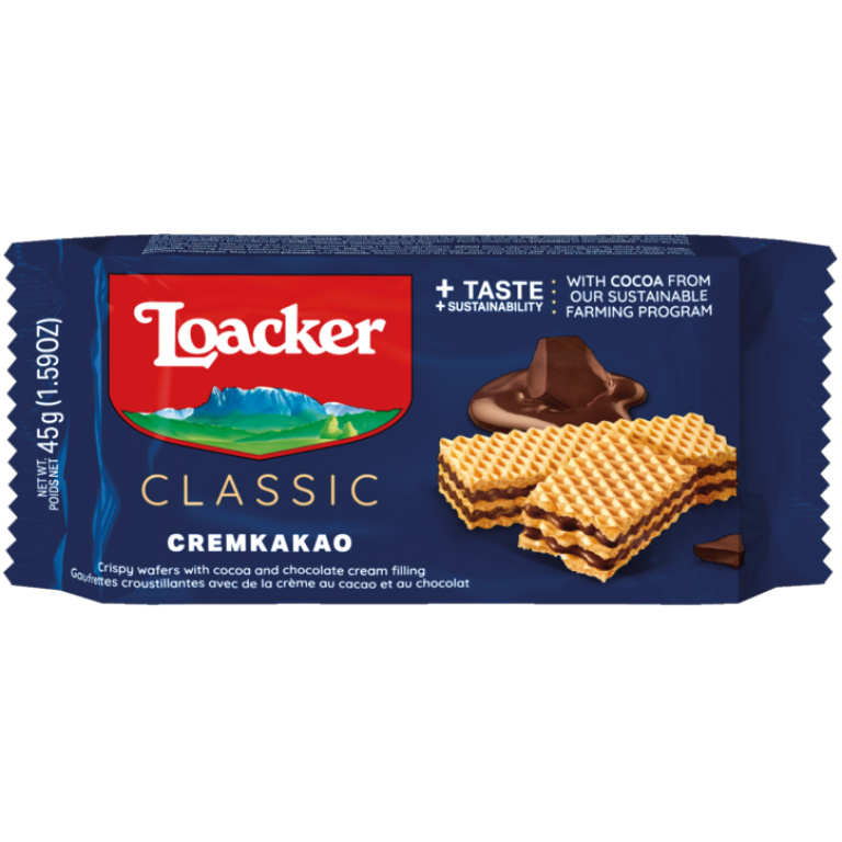 LOACKER CLASSIC CREMKAKAO WAFER 45G*25 PCS