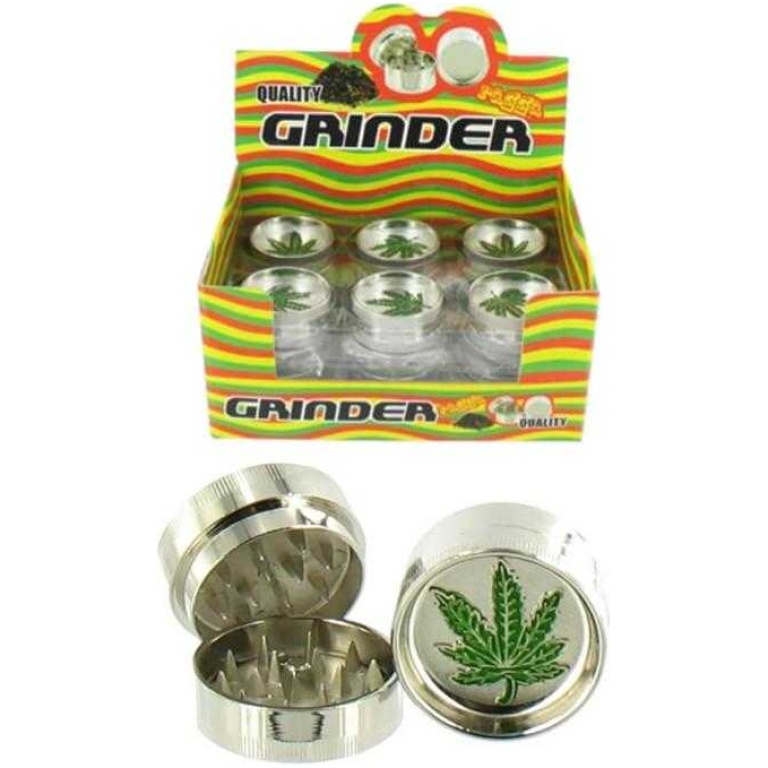 RAGGA MINI METAL GRINDER LEAF 2 PARTS Ø40MM 18PCS