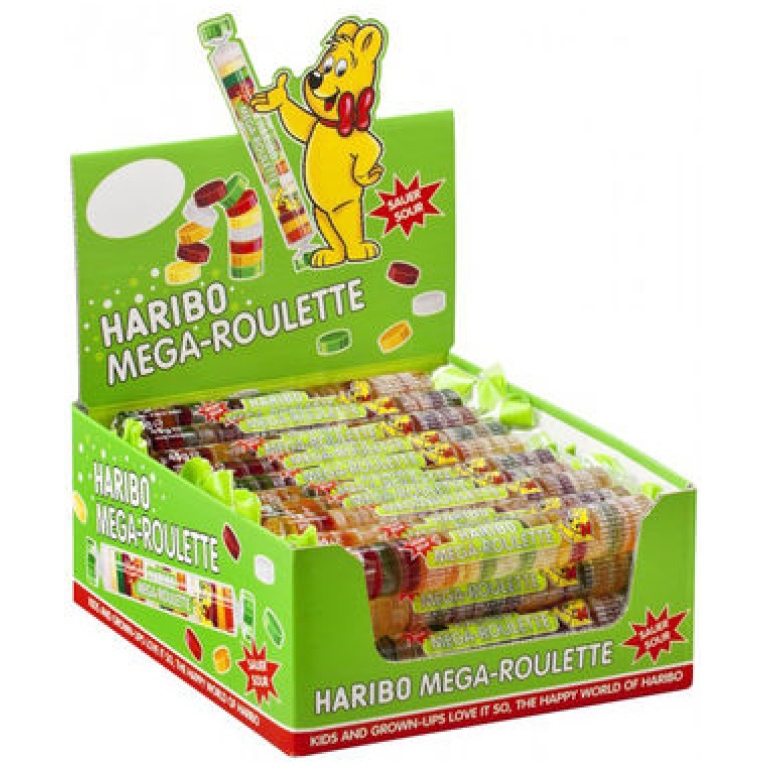 HARIBO MEGA-ROULETTE SAUER 45G*40 PCS