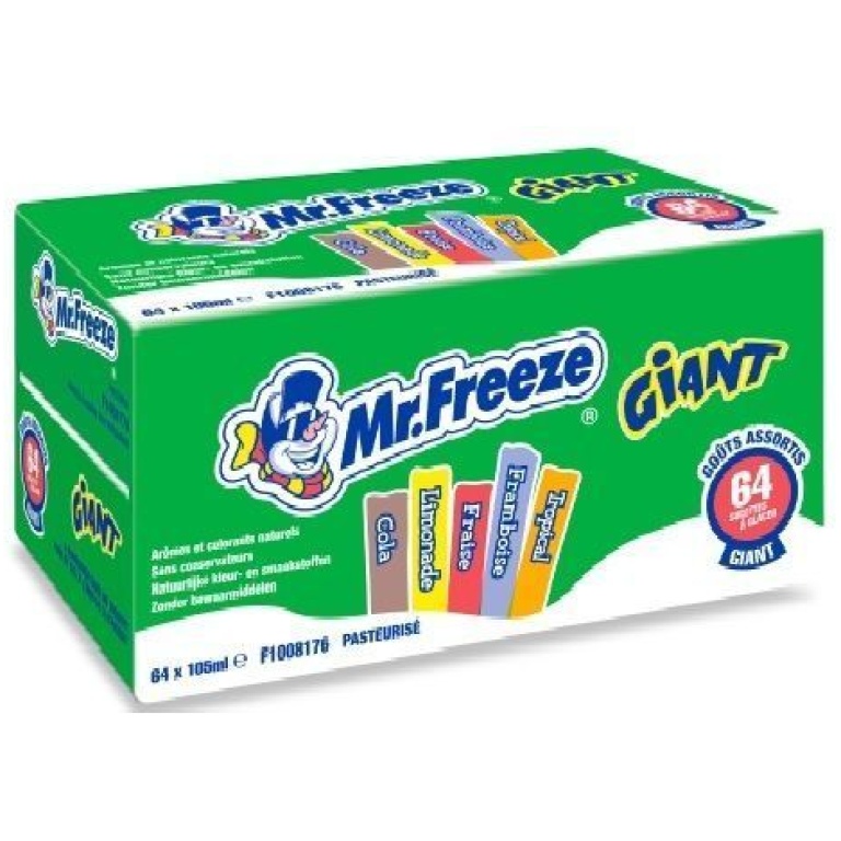 MR.FREEZE ICE POPS GIANT 105ML*64 PCS